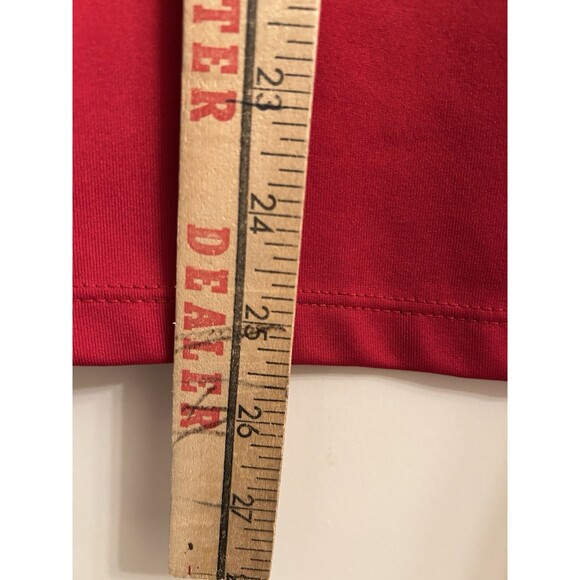 Susan Graver Essentials Red V-Neck Short Sleeve Liquid Knit Shirt Plus Sz 2X - Picture 7 of 7